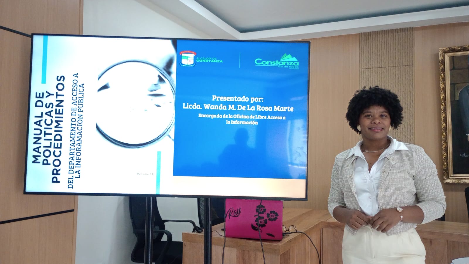 La Oficina de Libre Acceso a la Información (OAI) del Ayuntamiento Municipal de Constanza realizó la socialización y presentación del Manual de Políticas y Procedimientos de la Oficina de Libre Acceso a la Información Pública.